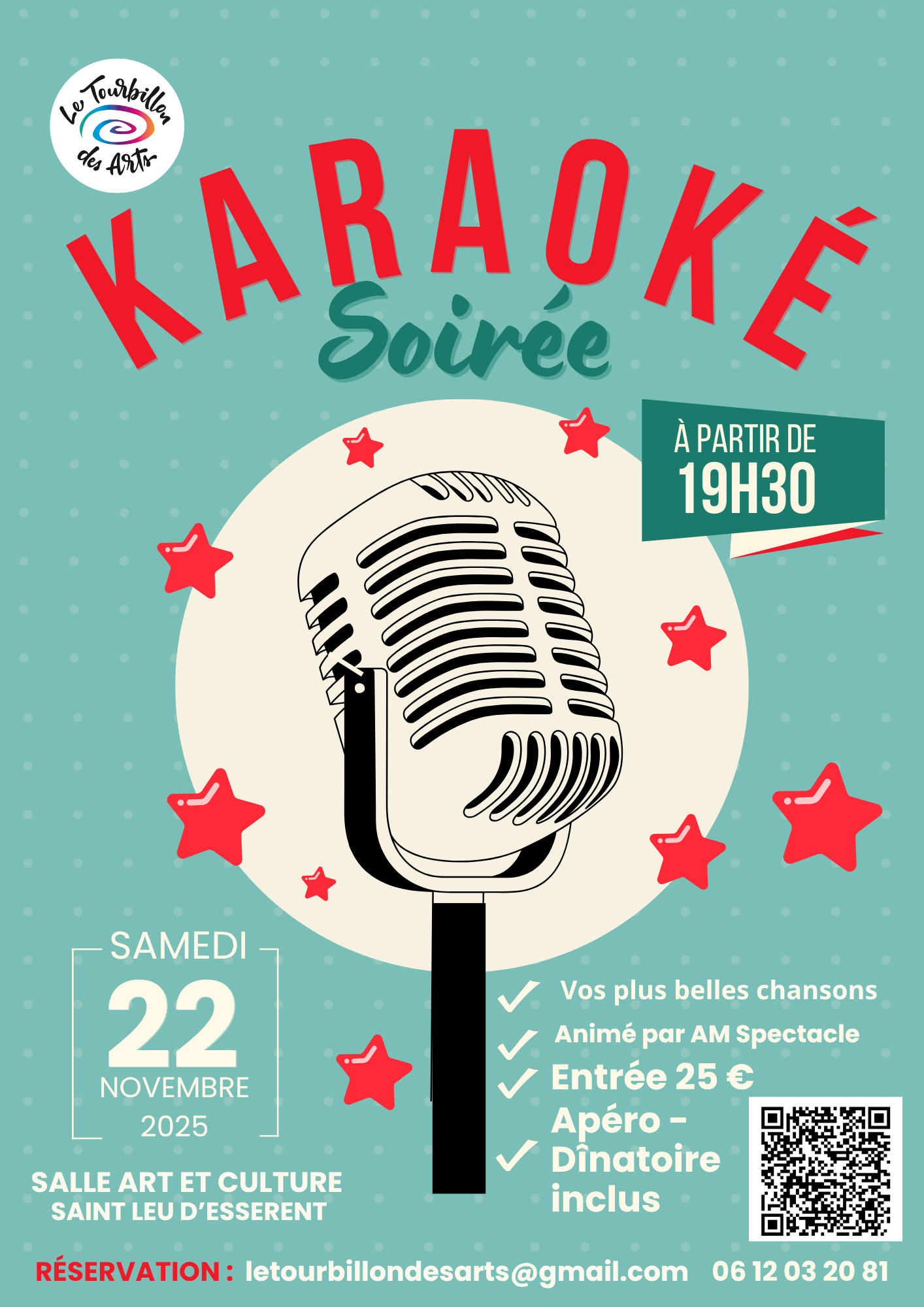 visuel soirée karaoké organisée par l'association LTA